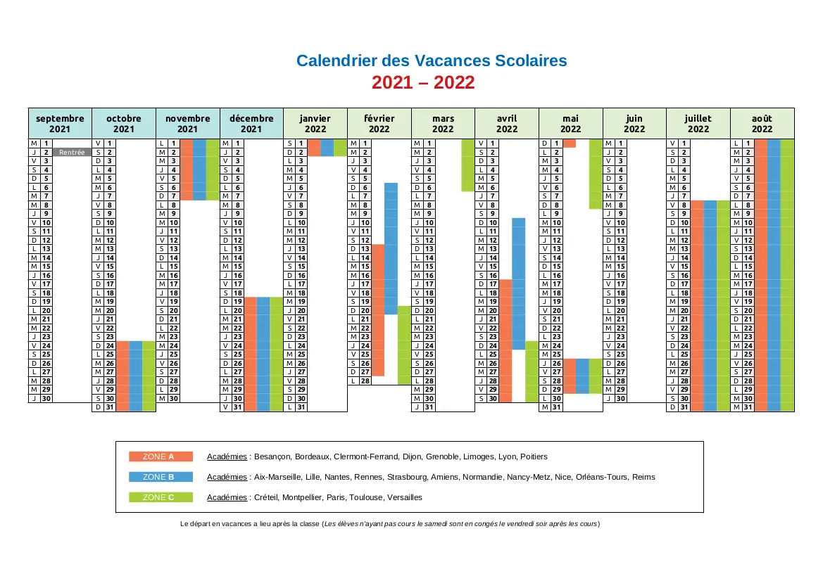 Calendrier Ecole Novembre 2023 Vacances-Scolaires-Gouv ≡ Calendrier Officiel 2022 • Zones Vacances  Académiques A, B, C, Corse, Dom-Tom & Outremer